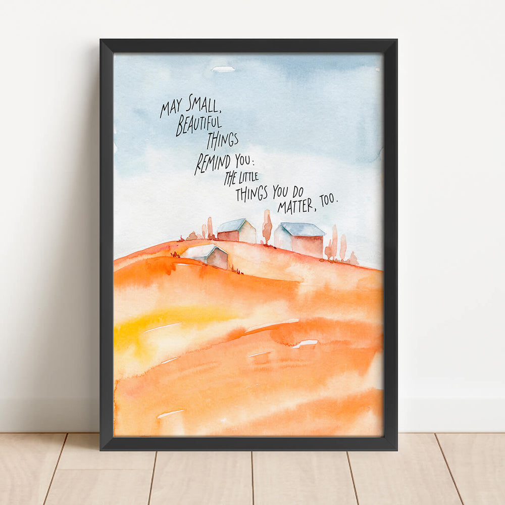 Пусть маленькие красивые вещи напомнят вам о том, что мелочи, которые вы делаете, тоже имеют значение